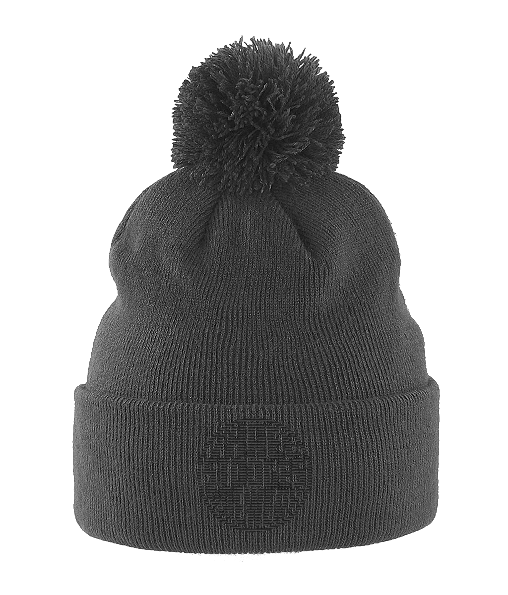 Three Stooges Pom Pom Beanie (Black Logo)