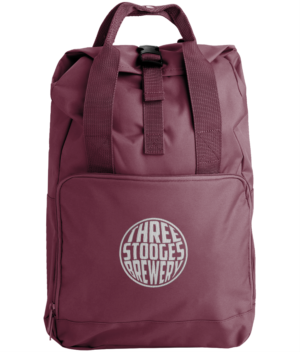 Three Stooges Twin Handle Roll-Top Backpack