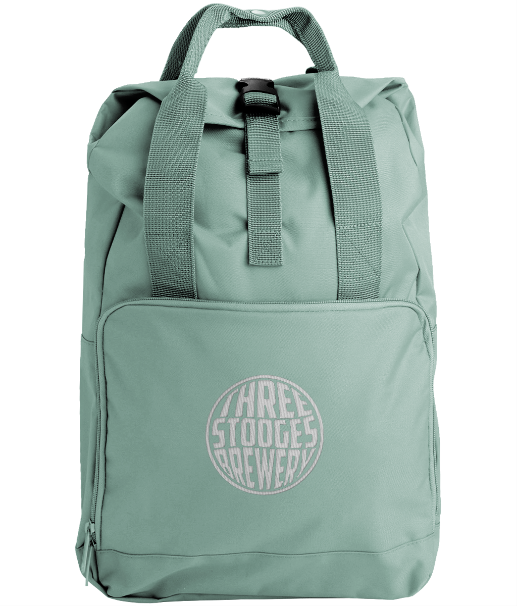 Three Stooges Twin Handle Roll-Top Backpack