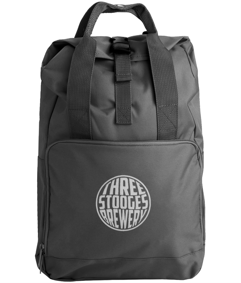 Three Stooges Twin Handle Roll-Top Backpack